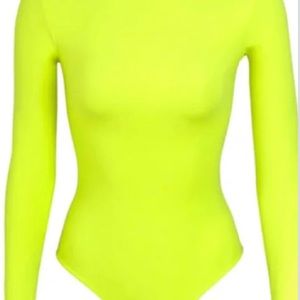 Skims neon lime bodysuit